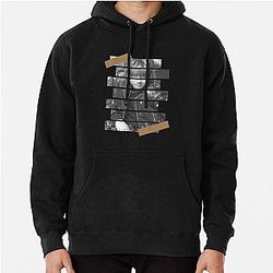 Han Jisung Stray Kids Korean Kpop Monochrome Stripe Design Pullover Hoodie