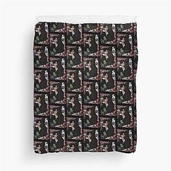 Han Jisung Stray Kids Korean Kpop Floral Design Duvet Cover