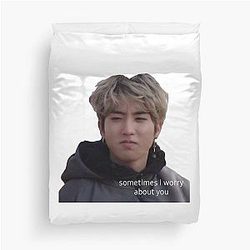 Han Jisung SKZ meme duvet cover