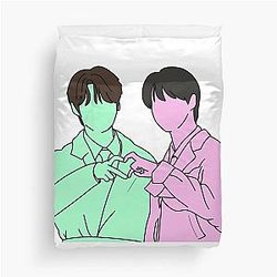 Han Joong-i and Lee Know Duvet Cover