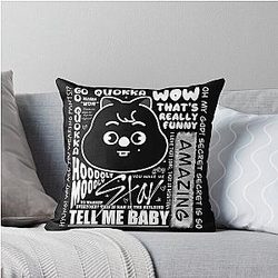 Han Jisung Memes Stray Kids Quokka Throw Pillow