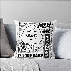 Print Han Singh Stray Kids quokka Throw Pillow