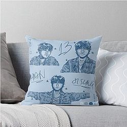 Han Jisung 13 Sketches Throw Pillow