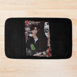 Han Jisung Stray Kids Korean Kpop Floral Design Bath Mat