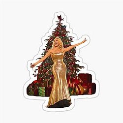 Hannah Waddingham Christmas Sticker