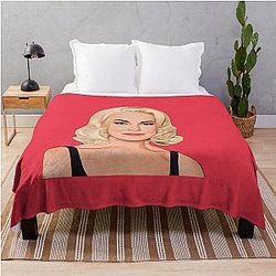 Hannah Waddingham Cartoon Blanket