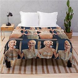 Hannah Waddingham and Juno Temple Throw Blanket