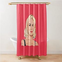 Hannah Waddingham Cartoon Shower Curtain