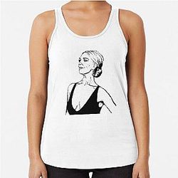 Hannah Waddingham Outline Racerback Tank Top
