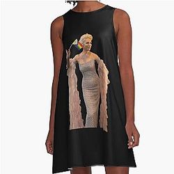 Hannah Waddingham A-Line Dress