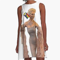 Hannah Waddingham A-Line Dress