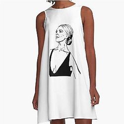 Hannah Waddingham Outline A Line Dress