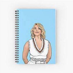 Hannah Waddingham in her Press outfit Spiral Notebook