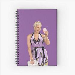 Hannah Waddingham at Wimbledon 2024 Lilac dress Notebook