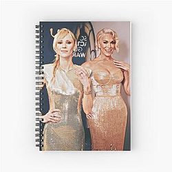 Hannah Waddingham and Juno Temple Spiral Notebook