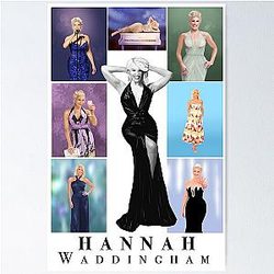 Hannah Waddingham Collage Poster 2024