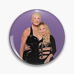 Hannah Waddingham and Juno Temple at Venom Premiere Pin