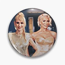 Hannah Waddingham and Juno Temple Pin