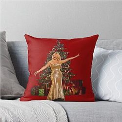 Hannah Waddingham Christmas Throw Pillow