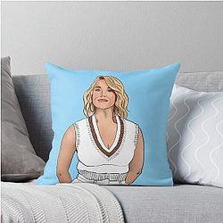 Hannah Waddingham in her Garfield Press throw pillow