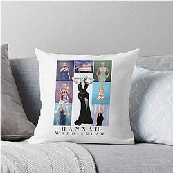 Hannah Waddingham Collage 2024 Throw Pillow