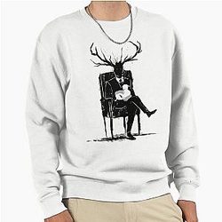 Hannibal Lecter NBC Stag Antlers Lamb Sweatshirt