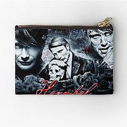 Hannibal Lecter Skull Design Zipper Pouch