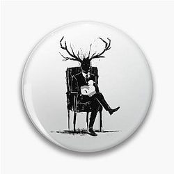 Hannibal Lecter NBC Lamb Antlers Pin