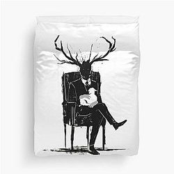 Hannibal Lecter NBC Stag Antlers Duvet Cover