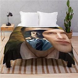 Hannigram Will Graham on the Mind of Hannibal Lecter Surrealist Art Throw Blanket
