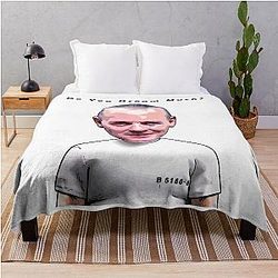 Hannibal Lecter Caricature Throw Blanket