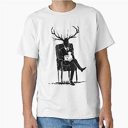 Hannibal Lecter NBC Stag Antlers Classic T-Shirt