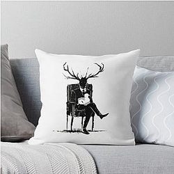 Hannibal Lecter NBC Stag Antlers Lamb Pillow