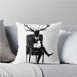 The Silence of the Lambs Throw Pillow