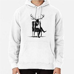 Hannibal Lecter NBC Stag Antlers Lamb Pullover Hoodie