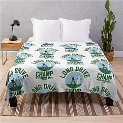 Happy Gilmore Long Drive Champion Throw Blanket