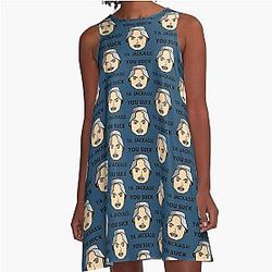 Happy Gilmore You Suck Jackass Funny Golf A-Line Dress