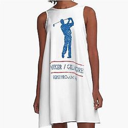 Barker Gilmore Happy Gilmore Inspired Pepsi Pro Am 1996 A-Line Dress
