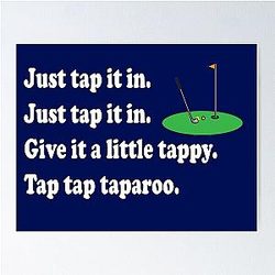 Happy Gilmore Just Tap It In Poster