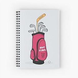 Happy Gilmore Alternative Movie Poster Spiral Notebook