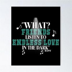 Friends listen to Endless Love in the dark. Happy Gilmore Poster