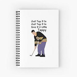 Happy Gilmore Just Tap It Spiral Notebook