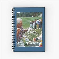 Happy Gilmore the price is wrong Graphic Spiral Notebook