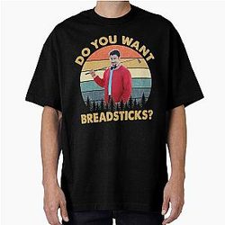 Do You Want Breadsticks Adam Sandler Happy Gilmore Movie Oversized T-Shirt