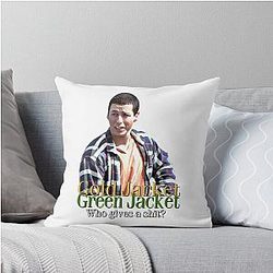 Happy Gilmore Gold Jacket Throw Pillow