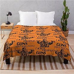 Guns Don't Kill People, I Kill People Mr. Larson Happy Gilmore Throw Blanket