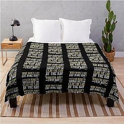 Why Don't I Go Eat Some Hay I Can Make Things Out of Clay or Lay By The Bay What Ya Say I Just May Happy Gilmore Throw Blanket
