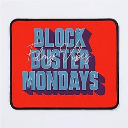 Filmy Vibes Blockbuster Mondays Mouse Pad