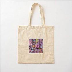 Happy Monday Cotton Tote Bag