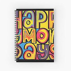 Happy Mondays Essential T-Shirt Spiral Notebook